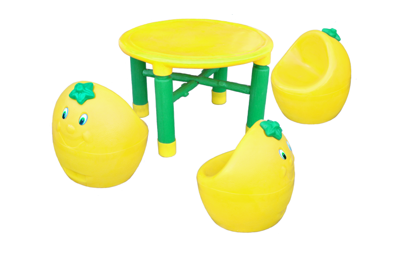 Conjunto Mesa e Banquetas Frutas-Imagem 2