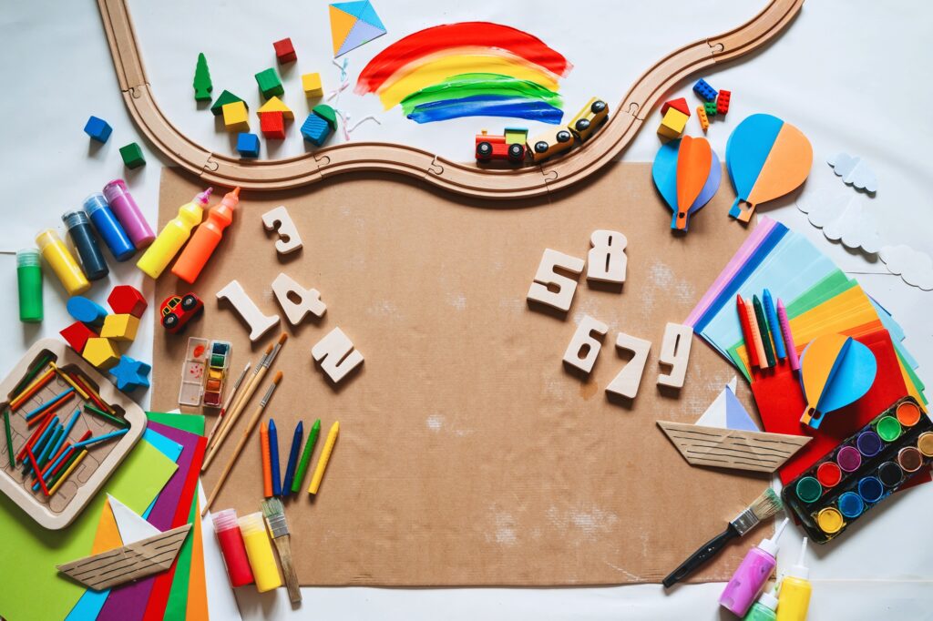 Kindergarten or preschool background.